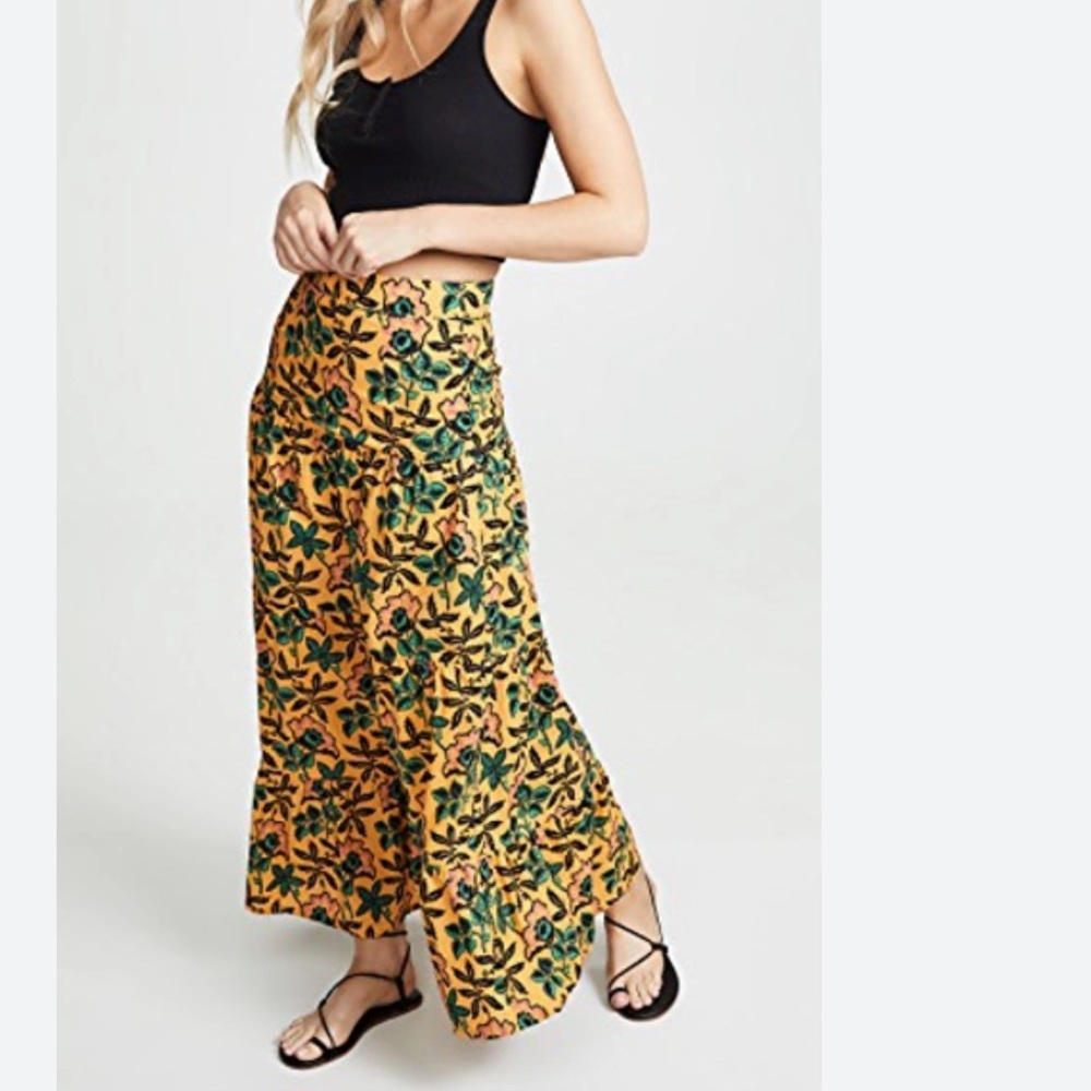Scotch & Soda Yellow Floral Maxi Skirt - Picture 5 of 10